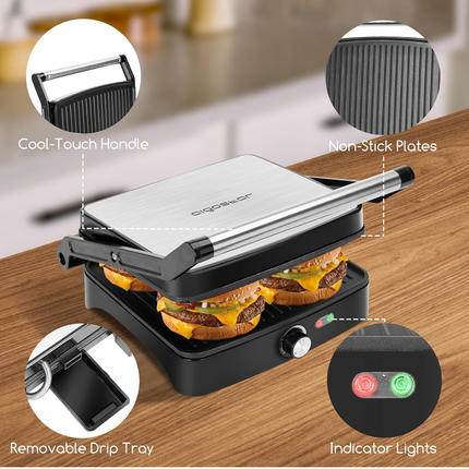 Griglia Elettrica/Sandwich Maker/Panini Maker 3 in 1